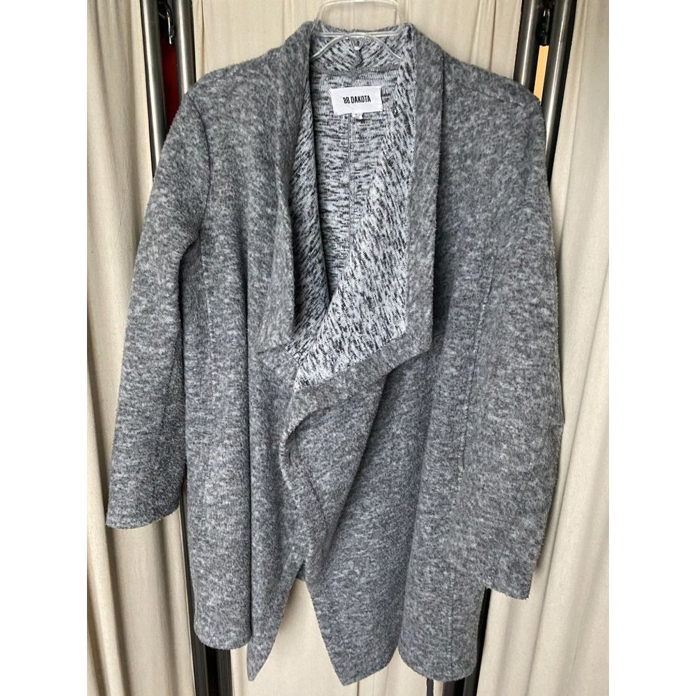 EUC BB Dakota Wrap Jacket WARM Convertible Grey Women's Large